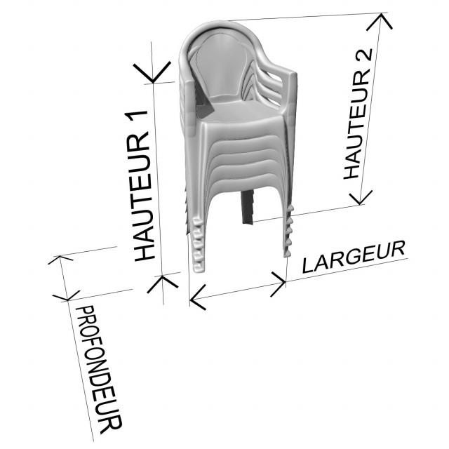Grande housse de protection transparente pour tables et chaises
